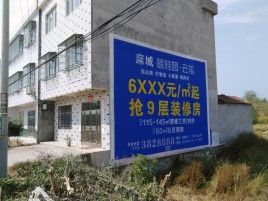 金川墙体广告质量分析